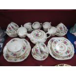 Royal Chelsea and Royal Grafton Bone China Tea Service, of forty-six pieces.