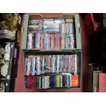 A Quantity of DVD and CD's, modern titles noted, (over ninety):- Two Boxes