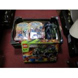 Four "Biker Mouse", JLS action figure, Lego, plus associated items, mainly boxed.