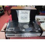 A National Panasonic Belt Driven Turntable with Cassette Deck, model SG - 1030L, speakers and