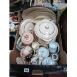 John Maddock Dinnerware, including two tureens, three graduating oval meat plates, Brentleigh coffee