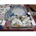 Hornsea 'Rabbit' Spill Vases, Wedgwood meat plate, Windsor 'Lupins' Tea Wares, Delft Ware, etc:- One