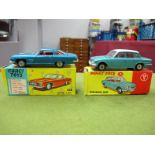 Two Boxed Original Dinky and Corgi Diecast Cars, Dinky #135 Triumph 2000 and Corgi #241 Ghia L64.