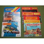 Nine Matchbox Collector's Guide Catalogues, 1966, 1967, 1976, 1983. The earlier catalogues being