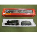 A Boxed Hornby "00" Gauge #R392 4-4-0 Locomotive, G.W.R green, 'County Of Bedford' R/No 3821, six