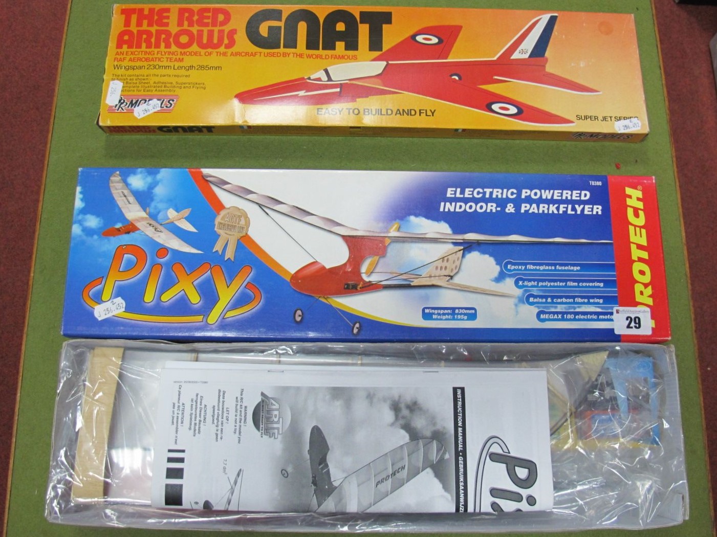 A Boxed Protech #T0380 'Pixy' Electric Powered Indoor and Park Flyer Model Aircraft, comes