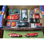 Eleven Diecast Cars by Burago, predominantly 1:24th scale including Bugatti Atlantic (1936), Ferrari