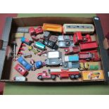 A Quantity of Playworn Original Dinky, Corgi and Matchbox Diecast Vehicles, including James Bond