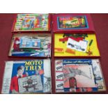 Three Boxed Mid XX Century Construction Sets, all along the lines of Meccano and unchecked for