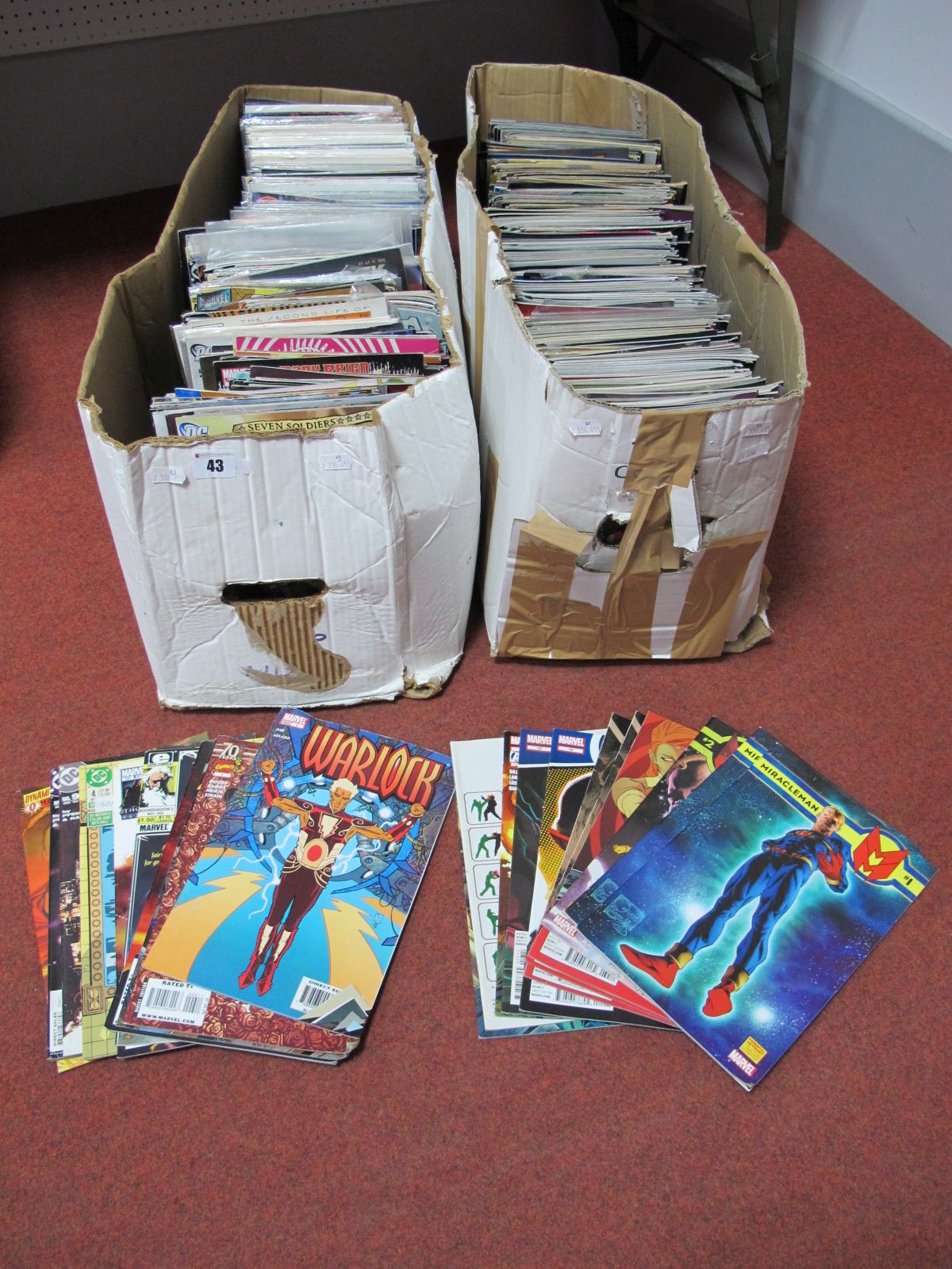 In Excess of Six Hundred Comics, by DC, Marvel, Tangent, Wildstorm including Avengers Arena.