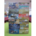 Five Boxed 1:72 Scale Plastic Model Aircraft Kits by Dragon, #5019 P-38M Night Lightning, #5006