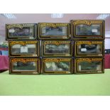 Nine Mainline "OO" Gauge Railway Goods Wagons and Tankers, rolling stock included #37-136 Tank Wagon
