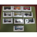 Ten EFE Diecast Commercial Vehicles, including #E10901 Heygates Flour, #E10604 Mobil Gas. All boxed.