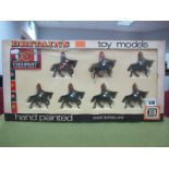 A Boxed Set Of Britains Plastic 'Eyes Right' Mounted Househol Cavalry models.