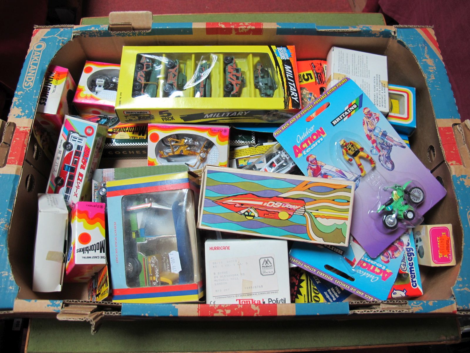 A Quantity of Diecast and Plastic Vehicles by Tonka Polistil, Maisto, Corgi, Zylmex, Super Wheels,