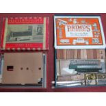 Two Boxed Mid XX Century Construction Sets, both along the lines of Meccano. Primus Engineering