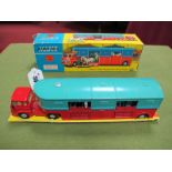 A Boxed Original Corgi Major #1130 Chipperfields Horse Transporter, with five horses, red and blue