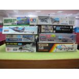 Eight Boxed 1:48th Scale Plastic Model Aircraft Kits, by various manufacturers - Revell, Lindberg,