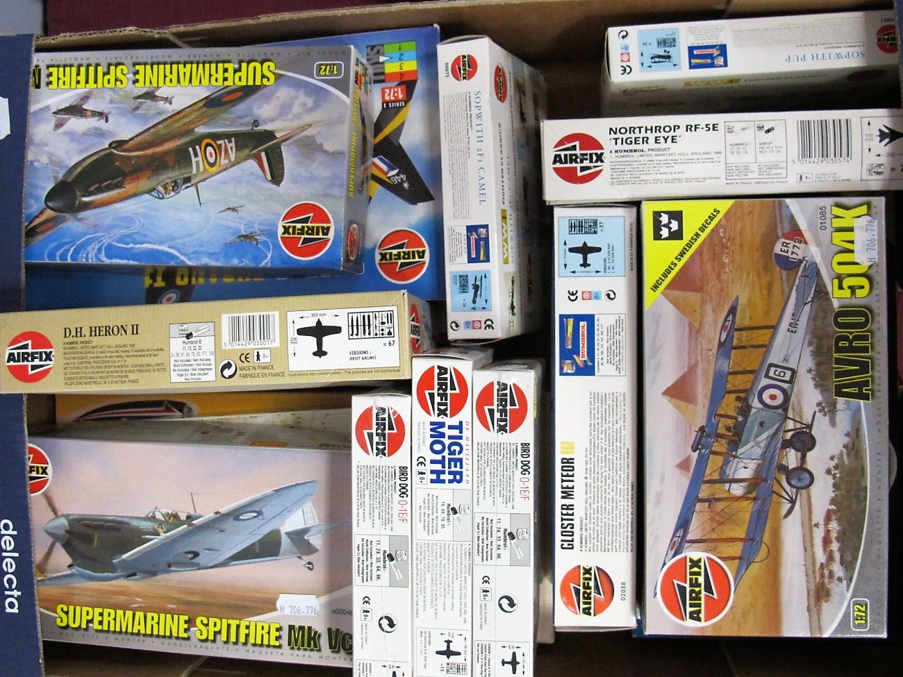 Seventeen Boxed Airfix 1:72 Scale Plastic Model Aircraft Kits, WWI - Cold War Themes, including #