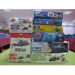 Ten Boxed Plastic Model Helicopter Kits, of varying manufacturer, predominantly 1:72 scale including