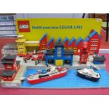 A Circa 1980's Lego Shop Display, electrically powered with lights and a working crane. Baseboard