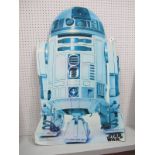 An Original Star Wars R2-D2 Card Standee 1993, slightly faded but unmistakable and rare.