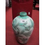 A Royal Doulton Burslem Art Wares 'Wuhan' Vase, limited edition 42 of 250, 28cm tall and box.