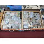 Sea Shells, minerals, test tubes:- Two Boxes.