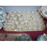 Royal Brierley Liqueurs and Wines, Capri Crystal whiskies and other drinking glasses:- One Tray