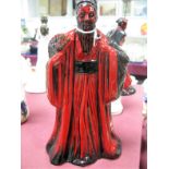 Royal Doulton Flambé model of Confucius, HN 3314, modelled by Peter A. Gee, black printed mark, 23cm