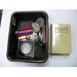 A Collection of Assorted Commemorative and Other Coins, 1910-1935 souvenir medallion, book of Common