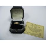 A Modern 9ct White and Yellow Gold Brooks & Bentley Samurai Ring, with certificate, in original