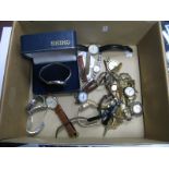 Assorted Ladies and Gent's Wristwatches, (damages):- One Box