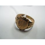 A 9ct Gold Gent's Signet Ring, initialled.