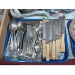 Walker & Hall Sheffield Table Cutlery, fish knives and forks, knives and forks, etc:- One Tray