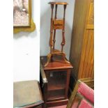 Hi-Fi Cabinet and Wig Stand with Two Drawers. (2)