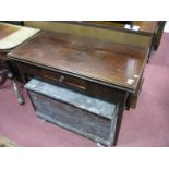 A XIX Century Fold Over Table, with single drawer on square tapering legs.