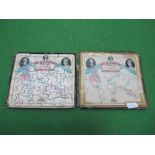 A Circa 1923 Wooden Jigsaw 'The Exhibition Puzzle of The British Empire', 12.5 x 14cm complete, (