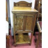 A Maple & Co. (Tottenham Court Road) London Late XIX Century Rosewood Pot Cupboard, with a low back,