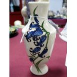 A Moorcroft Pottery Vase, decorated with the Bluebell Harmony Design by Kerry Goodwin, shape 08/6,