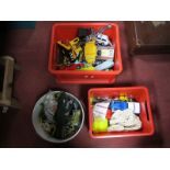 Quantity of Plastic Animals, Tonka crane, others:- Three Boxes