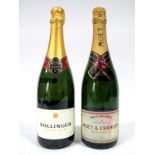 Champagne - Bollinger Special Cuvee Brut Champage, 75cl, 12% Vol.; Moet & Chandon Brut Imperial