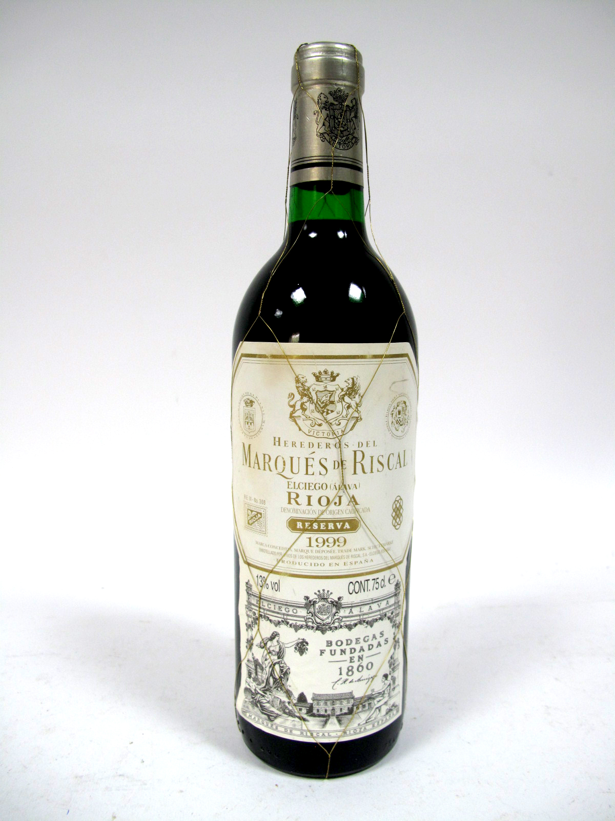 Wine - Herederos del Marques de Riscal Rioja Reserva 1999, no. 726800, 75cl, 13% Vol.