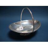 A Hallmarked Silver Swing Handled Pedestal Dish, Johnson, Durban & Co Ltd, Birmingham 1897, of