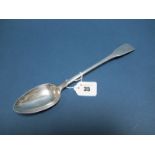A Hallmarked Silver Fiddle Pattern Basting Spoon, William Eley & William Fearn, London 1805,