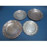 A Pair of Plates, of shaped circular form, stamped "Perez Hnos" (Perez Hermanos) "916",