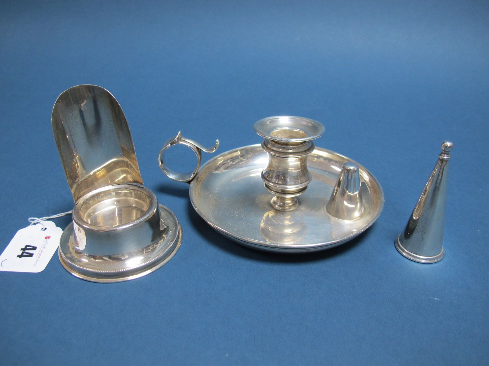 A Hallmarked Silver Chamberstick, Walter, Michael, John Barnard & Robert Dubock, London 1900, of