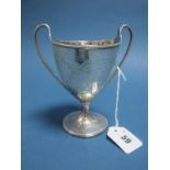 A Hallmarked Silver Twin Handled Pedestal Christening Cup, Daniel Smith & Robert Sharp, London 1784,