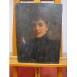 BRITISH SCHOOL (Late XIX Century) Portrait of a Woman, bust length, oil on canvas, 40.5 x 30.5cm.