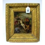 CIRCLE OF FRANS FRANCKEN (1581-1642) Crucifiction of Christ, oil on copper, 19.5 x 16cm.